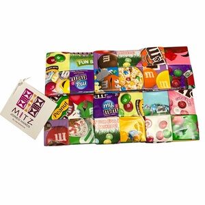 Mitz Handmade Recycled M&M Candy Wrapper Clutch Wallet Fair Trade NWT